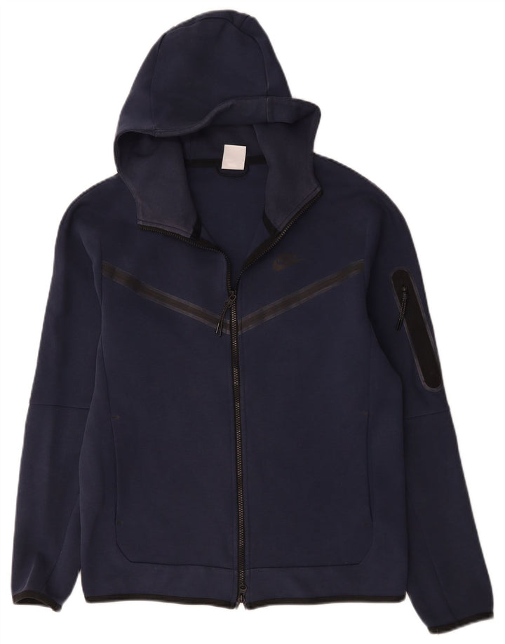 Nike Herren-Kapuzenpullover mit Reißverschluss, klein, marineblau, Baumwolle