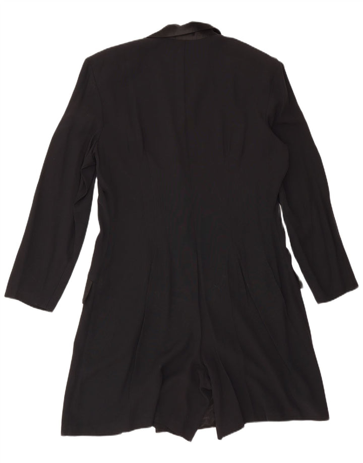 Joseph Ribkoff Damen Playsuit Blazer Jacke UK 18 XL Schwarz Rayon