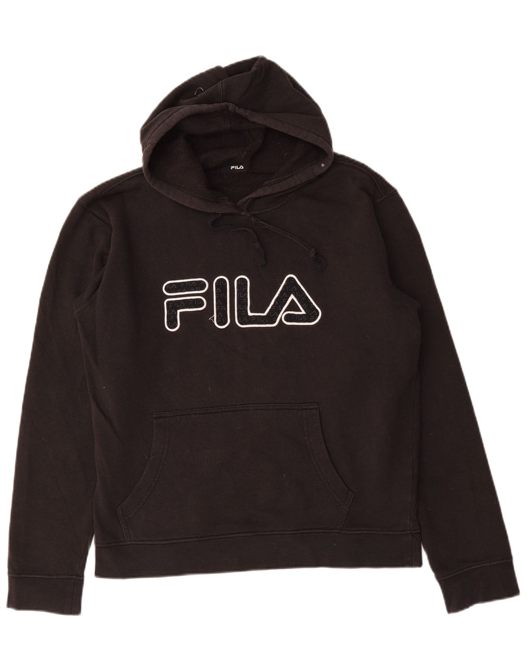 Fila Herren-Kapuzenpullover mit Grafik, mittelschwarze Baumwolle