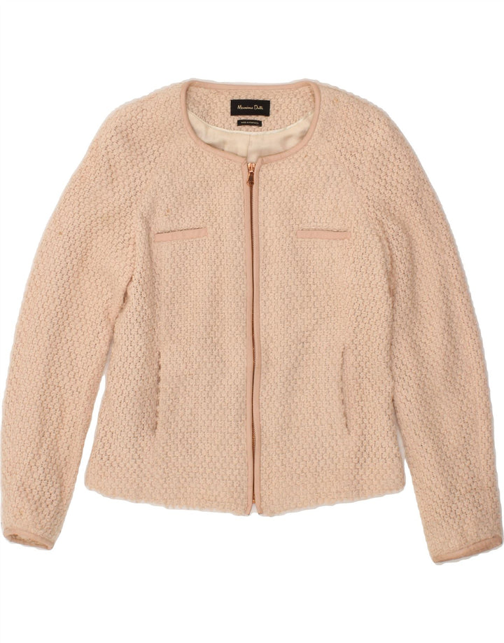 MASSIMO DUTTI Womens Blazer Jacket EU 38 Small Pink Acrylic Vintage Massimo Dutti and Second-Hand Massimo Dutti from Messina Hembry 