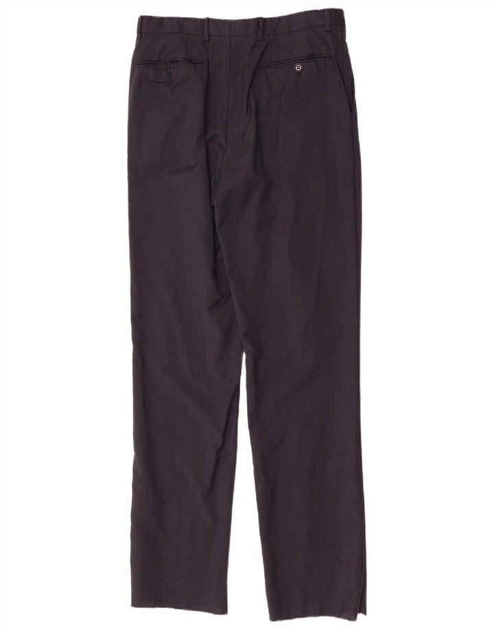 Trussardi Herren-Anzughose, gerade geschnitten, IT 48, mittelgroß, W32, L34, Marineblau