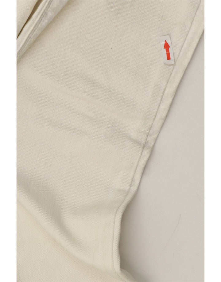 Levi's Damen 571 Slim Jeans W28 L30 Weiße Baumwolle