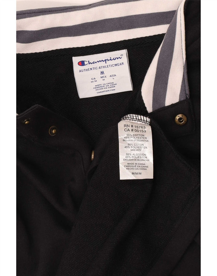 Champion Herren-Top, langärmelig, mittelschwarz, Baumwolle