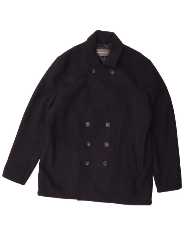 French Connection Herren Pea Coat UK 44 2XL Marineblau