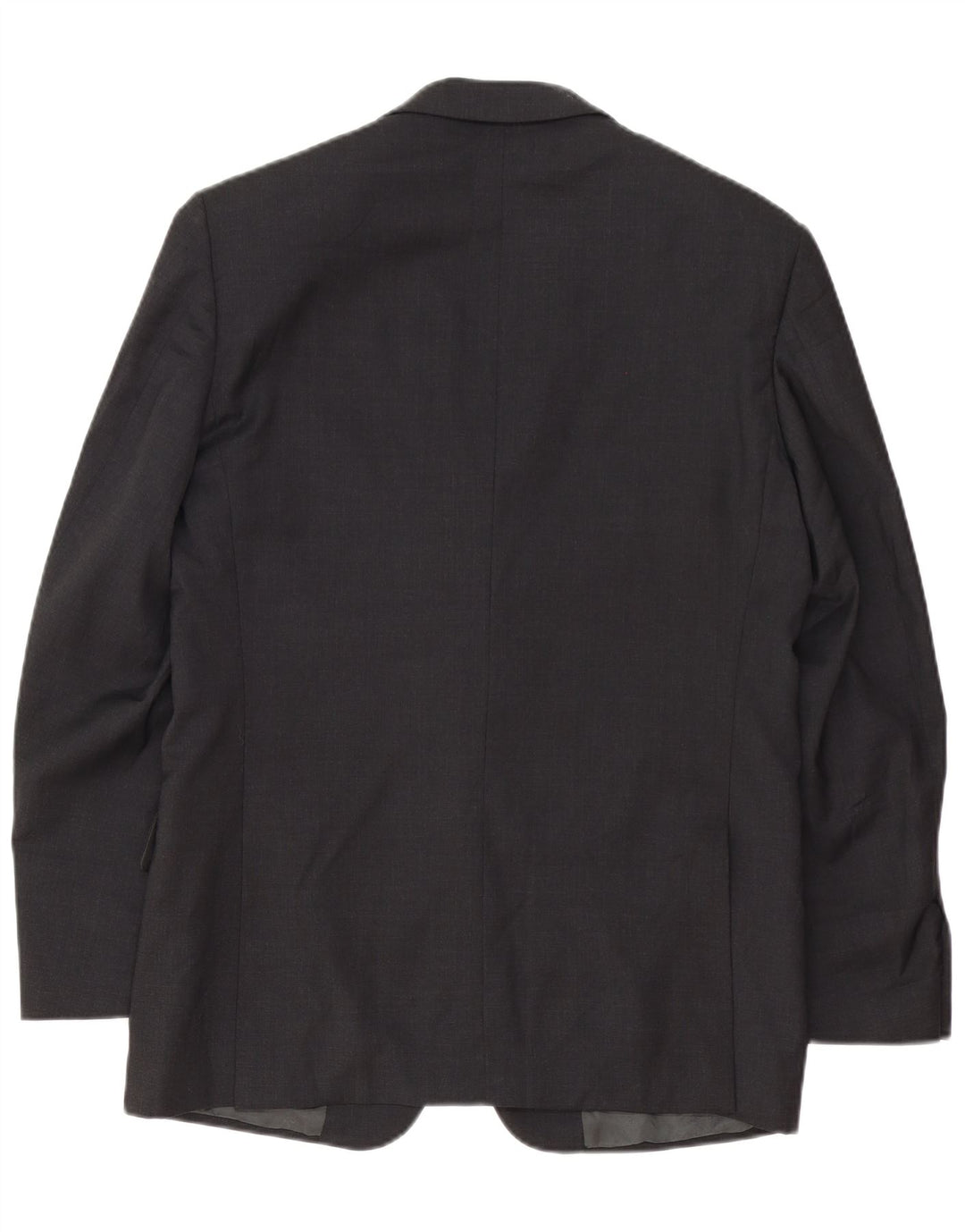 Valentino Herren-Blazerjacke mit 3 Knöpfen, IT 48, mittelgraue Wolle