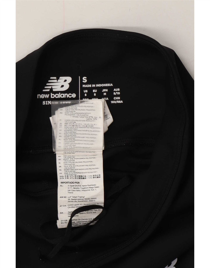 New Balance Damen Leggings UK 10 Small Schwarz Polyester
