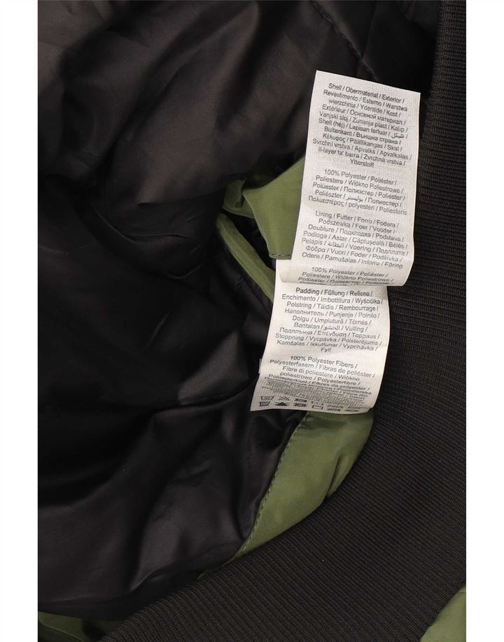 Jack & Jones Herren-Bomberjacke mit Kapuze, gepolstert, Gr. 40, Grün, Polyester