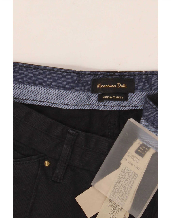 Massimo Dutti Slim Chino-Hose für Damen, EU 40, M, W30, L31, Marineblau