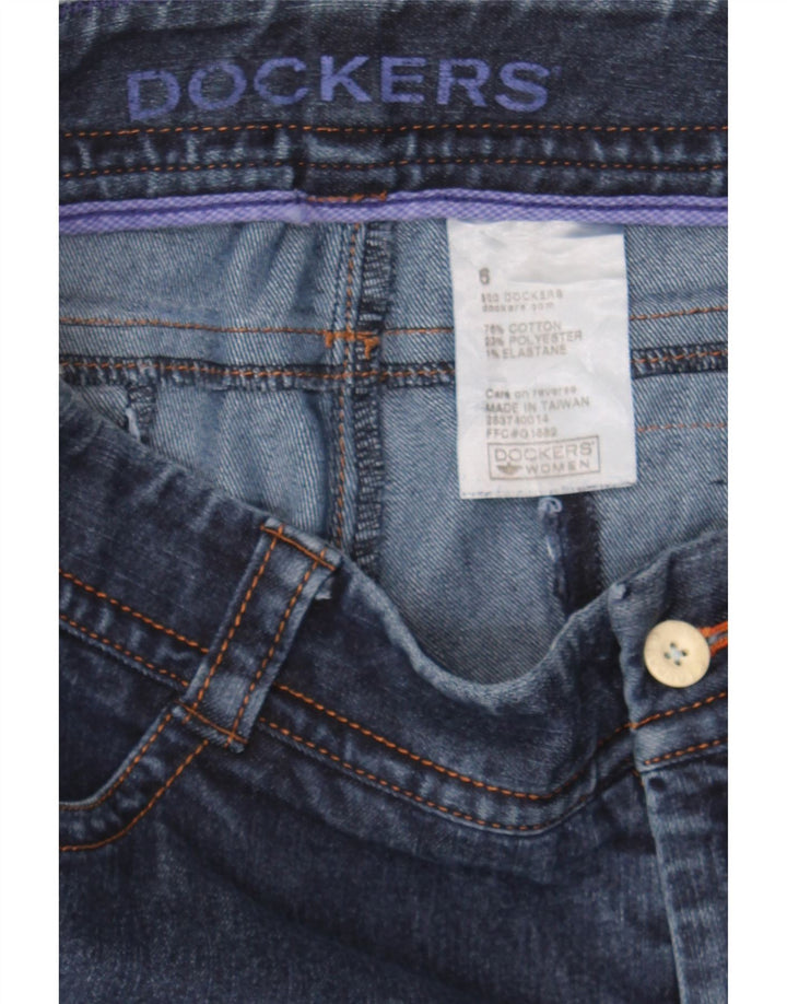DOCKERS Womens Regular Slim Jeans US 6 Medium W30 L30 Navy Blue Cotton Vintage Dockers and Second-Hand Dockers from Messina Hembry 