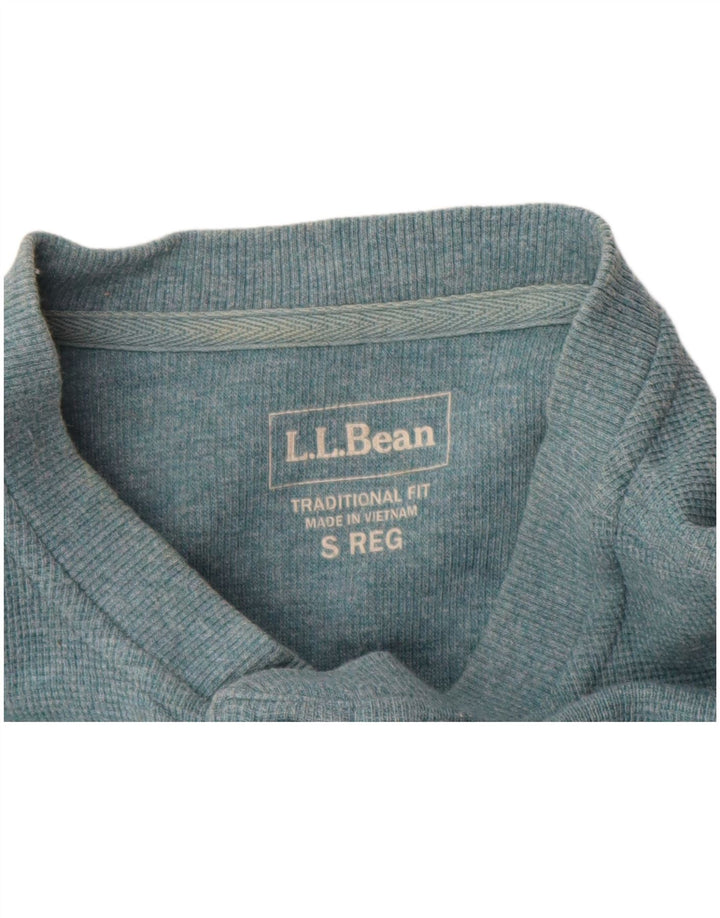 L.L.BEAN Herren-Oberteil mit traditioneller Passform, langärmelig, klein, blau, Baumwolle