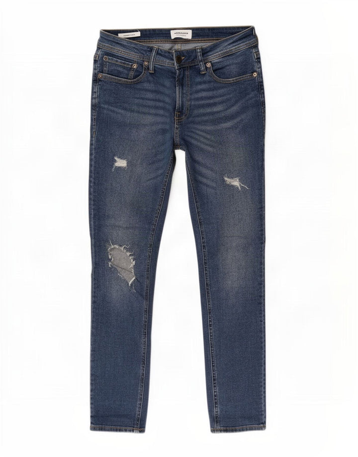 Jack & Jones Damen Liam Distressed Skinny Jeans W30 L32 Blau