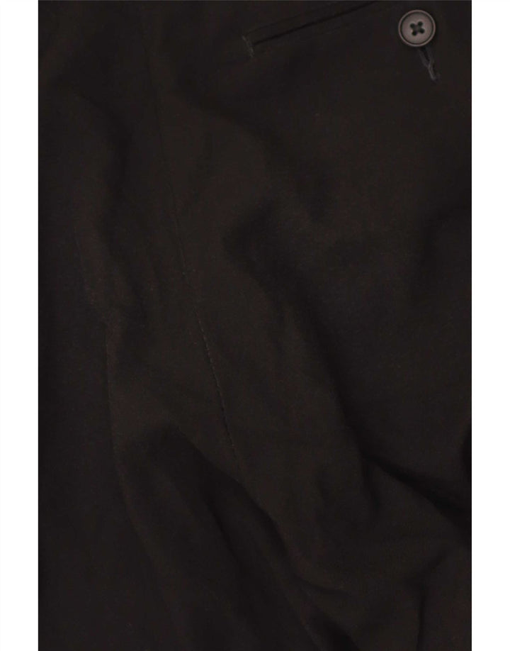 Marks & Spencer Herren-Anzughose, gerade, normale Passform, W32, L31, Schwarz