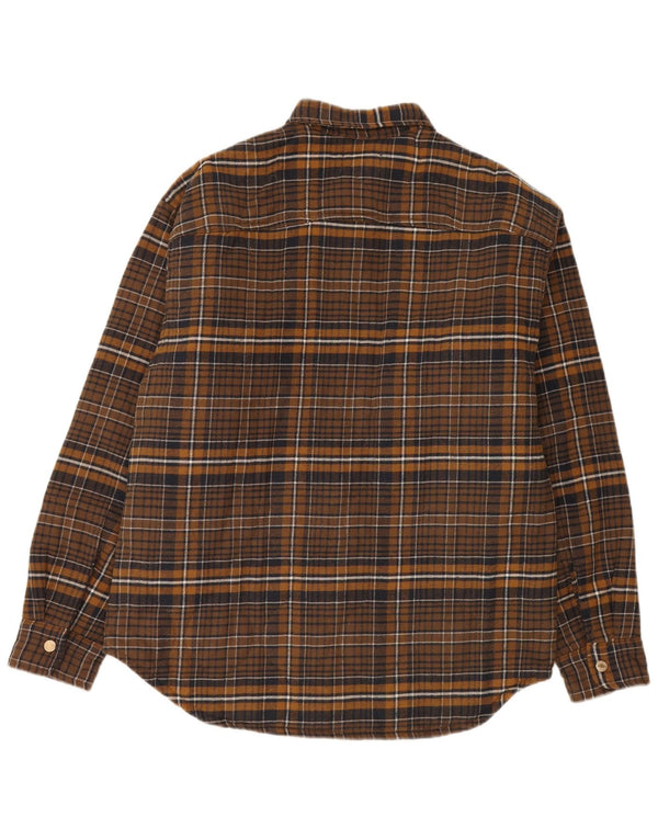 Jack & Jones Herren-Lumberjack-Flanellhemd, groß, braun, kariert, Baumwolle