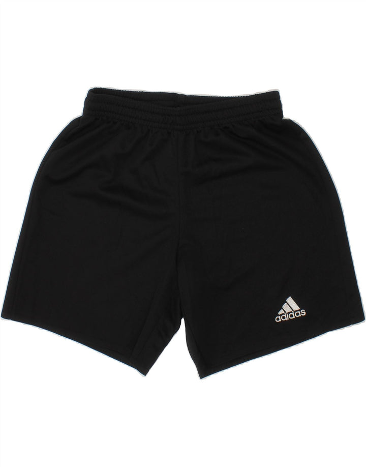 ADIDAS Boys Climalite Sport Shorts 9-10 Years  Black Polyester Vintage Adidas and Second-Hand Adidas from Messina Hembry 