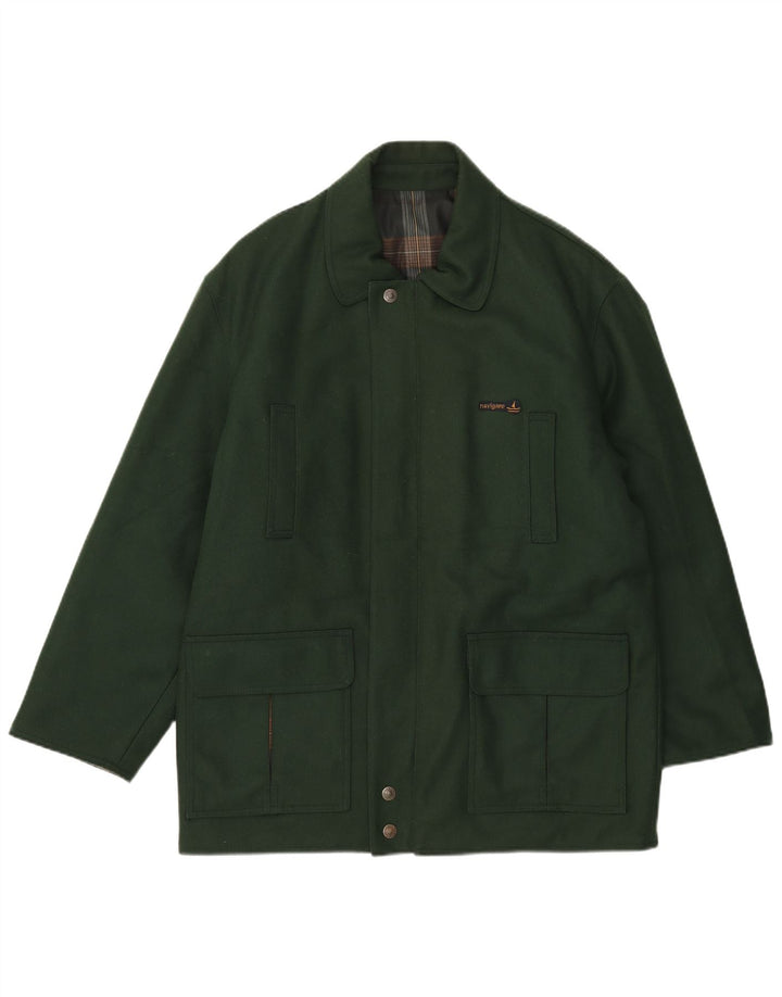 Navigare Herren Wendejacke UK 38 Mittelgrüne Wolle