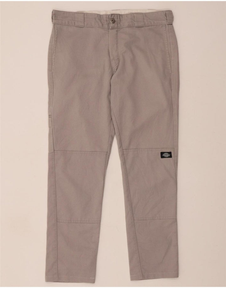 DICKIES Mens Skinny Straight Cargo Trousers W32 L29 Grey