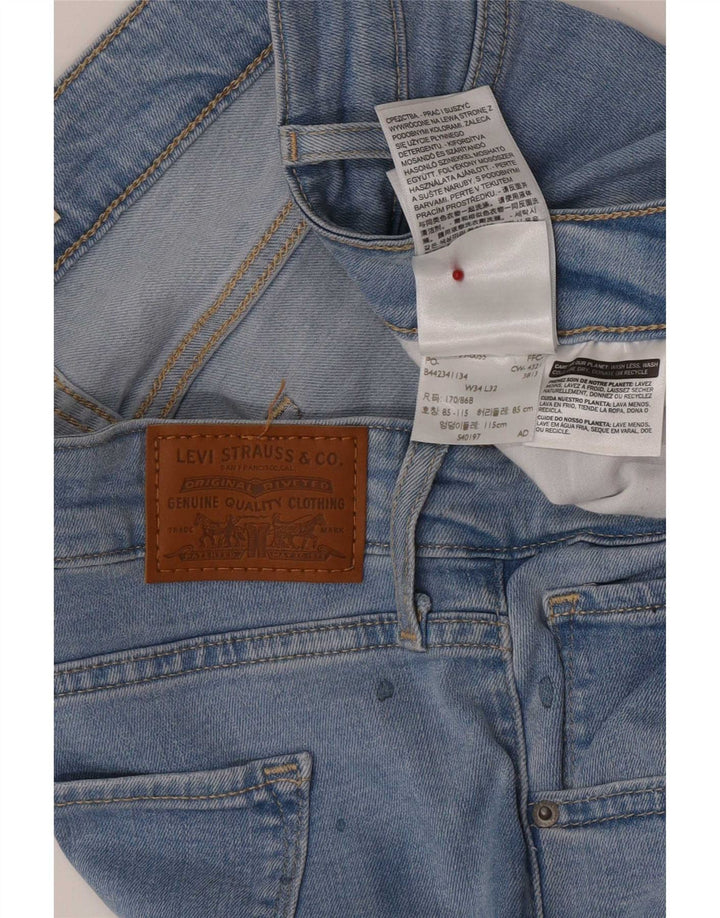 Levi's Damen 725 Bootcut-Jeans mit hohem Bund, W34 L32, blaues Lyocell
