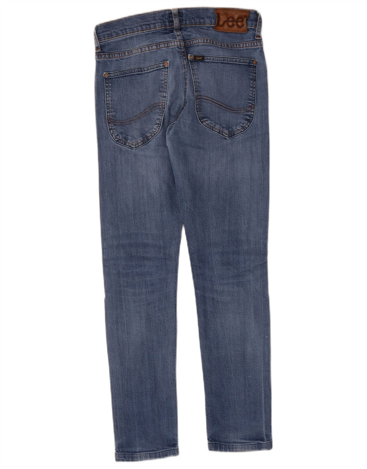 Lee Herren Luke Slim Jeans W27 L27 Blaue Baumwolle