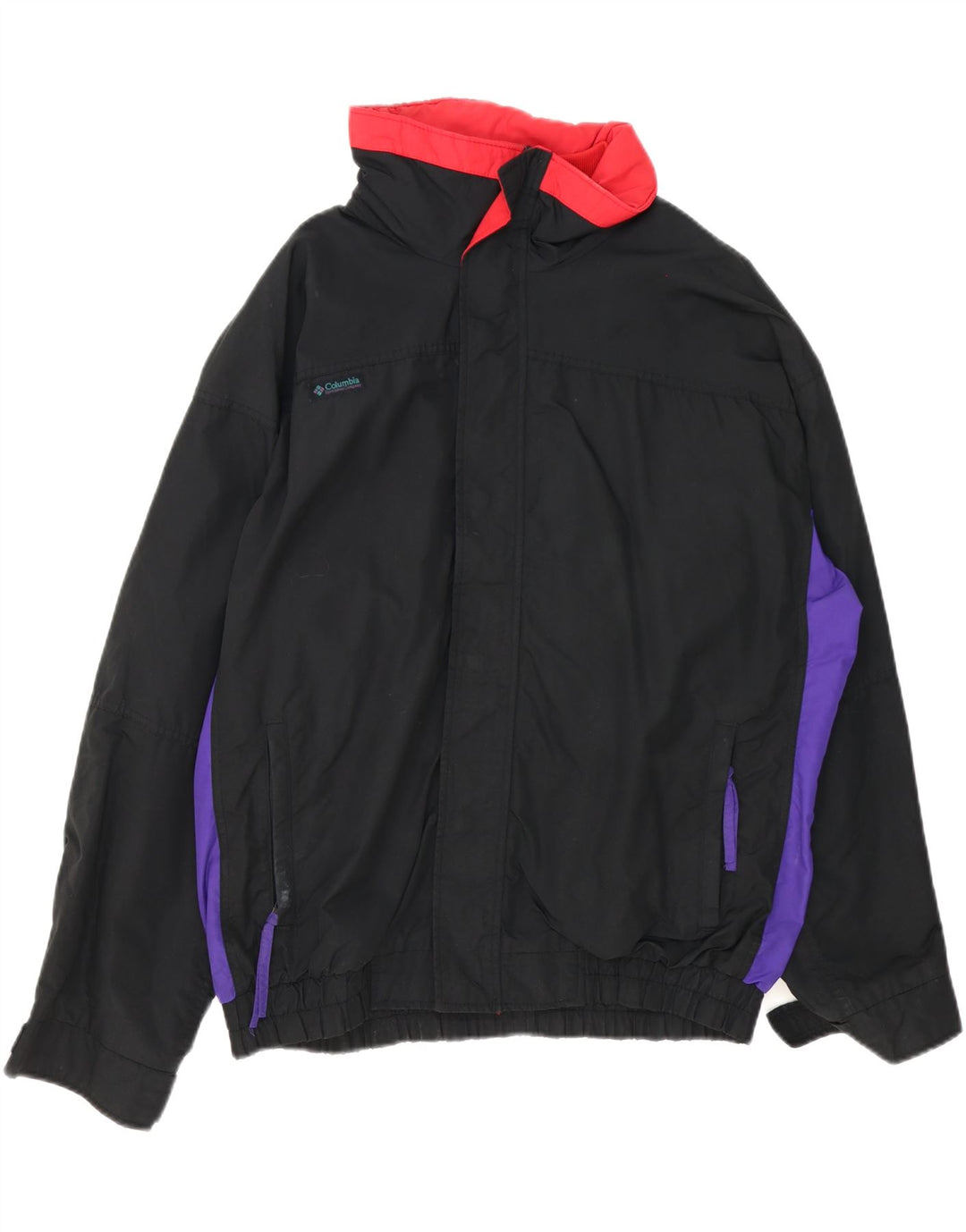 Columbia Herren Bugaboo Bomberjacke UK 40 Großes schwarzes Colourblock-Nylon
