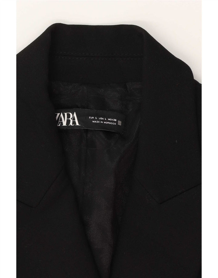 Zweireihiger Blazer für Damen von Zara, Gr. 14, Schwarz