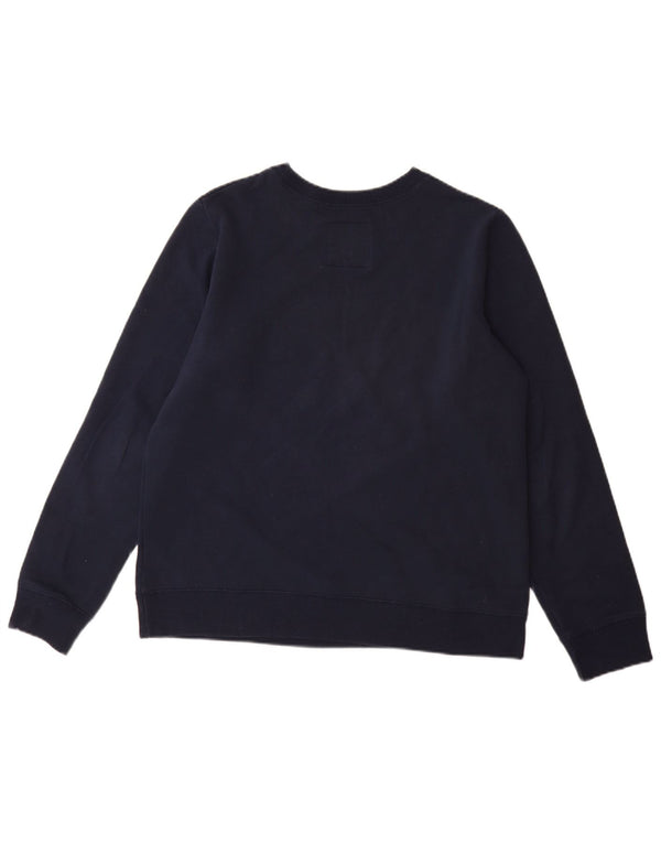 Hollister Herren-Sweatshirt-Pullover mit Grafik, mittlere marineblaue Baumwolle