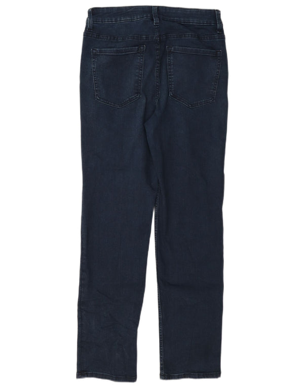 Marks & Spencer Damen The Sienna Straight Jeans UK 10 Small W27 L27 Blau