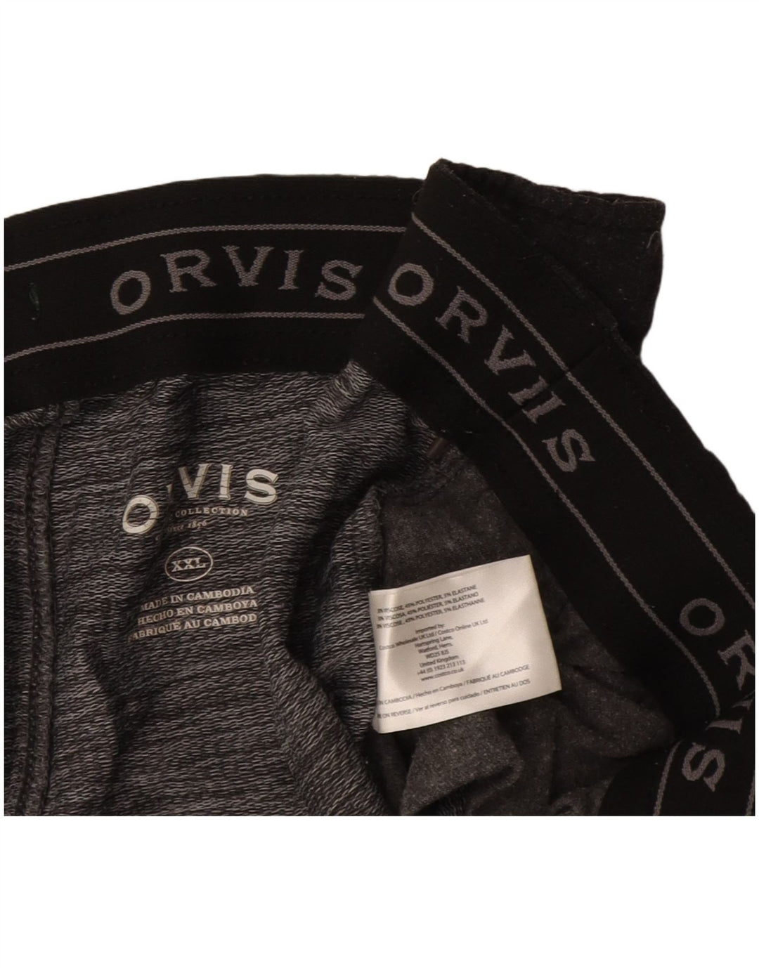 Orvis Herren-Trainingshose, 2XL, graue Viskose