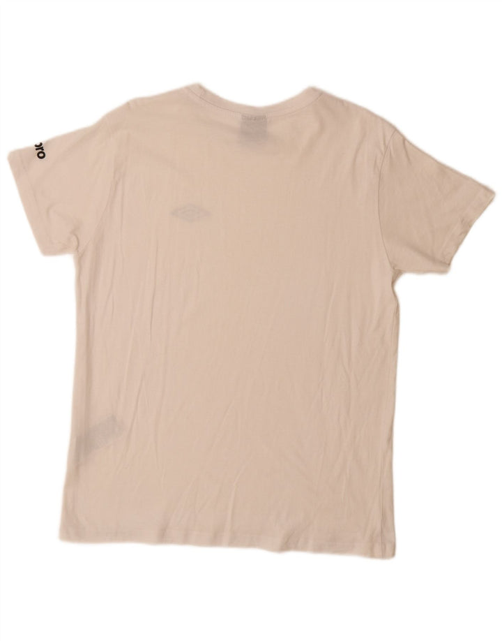 UMBRO Herren T-Shirt Top Large Weiß Baumwolle