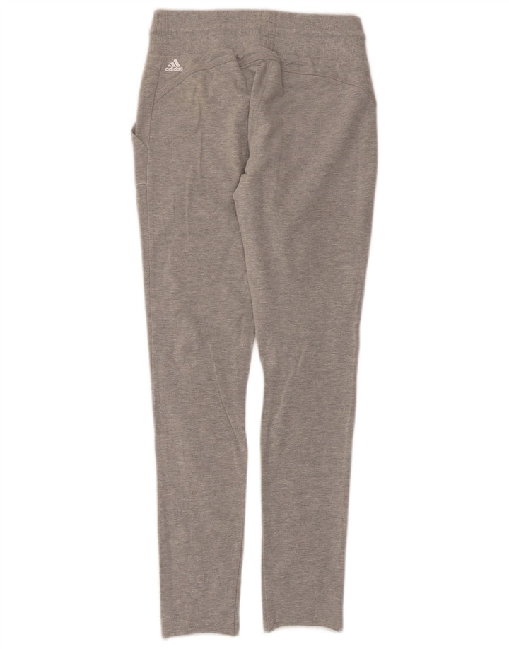 Adidas Damen-Trainingshose, UK 8/10, Größe S, grau geflecktes Polyester