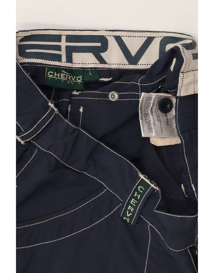 CHERVO Cargo-Shorts für Jungen, 11–12 Jahre, Größe L, W26, Marineblau, Polyamid