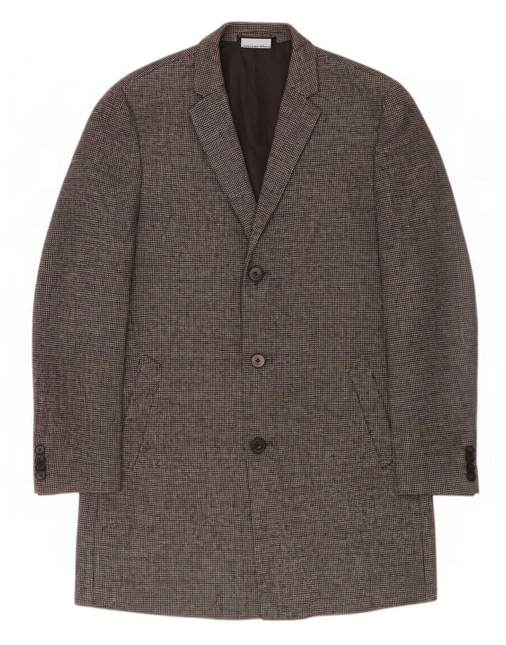 Marks & Spencer Herrenmantel UK 40 Große graue Wolle