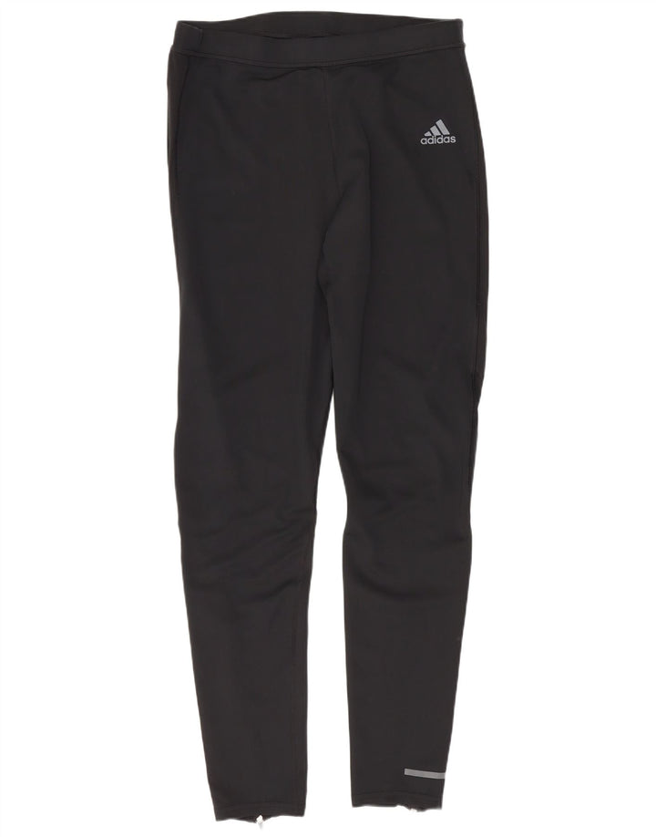 Adidas Damen Aeroready Leggings UK 14 Large Schwarz Polyester