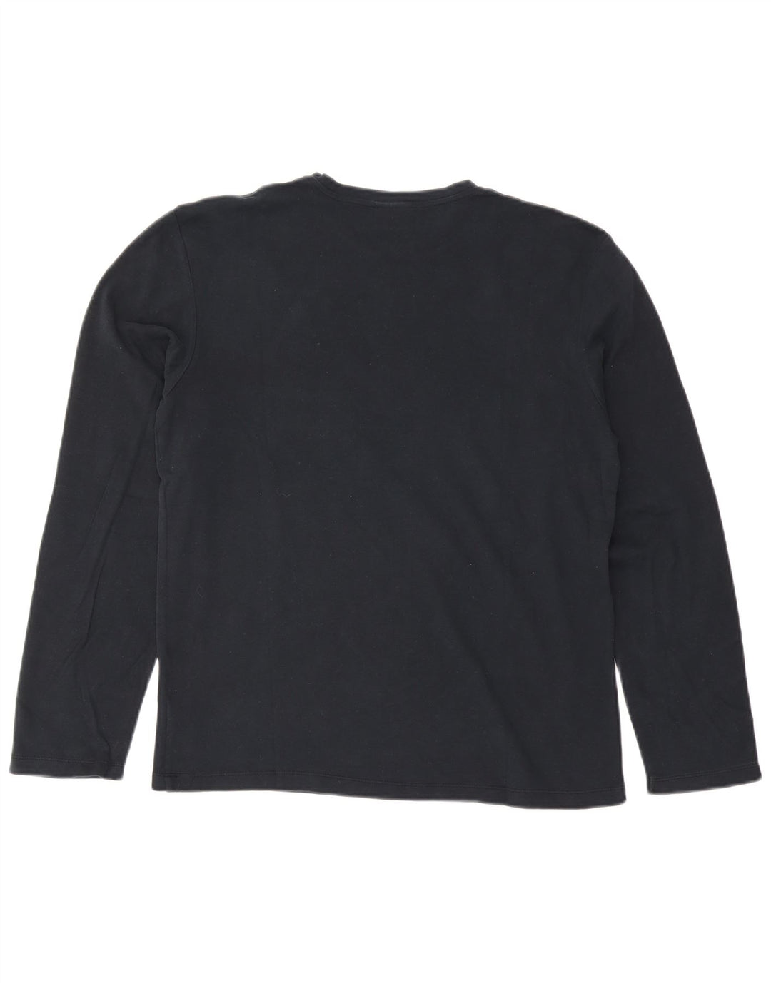 Trussardi Herren-Oberteil, langärmelig, groß, marineblau, gestreift, Baumwolle