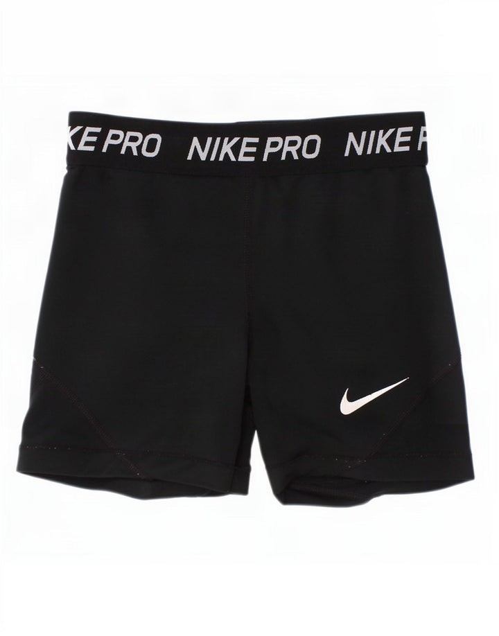Nike Mädchen Dri Fit Graphic Sport Shorts 10–11 Jahre Mittelschwarzes Polyester