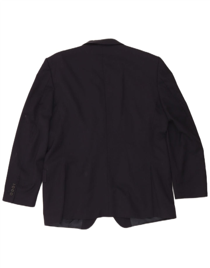 Gieves & Hawkes Herren-Blazer mit 2 Knöpfen, UK 46 3XL, marineblaue Wolle