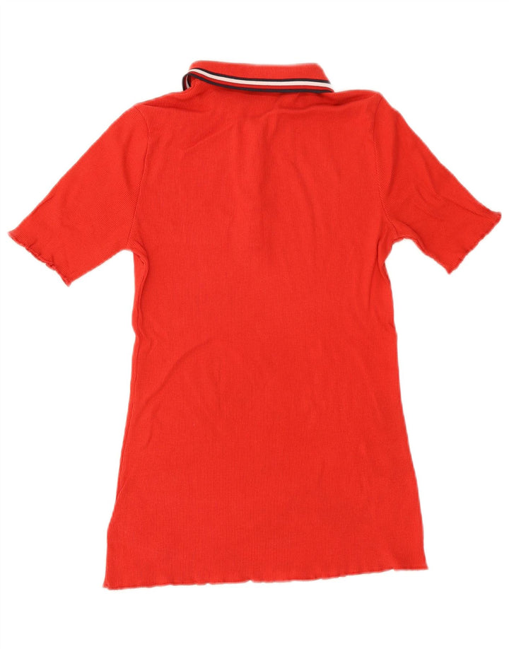 Tommy Hilfiger Damen Poloshirt UK 8 Small Rot