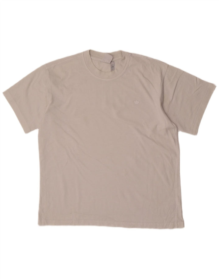 Adidas Herren T-Shirt Top Large Weiß Baumwolle