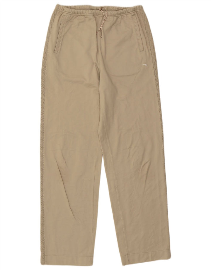 DIADORA Damen-Trainingshose, UK 16, Größe L, Beige, Polyester