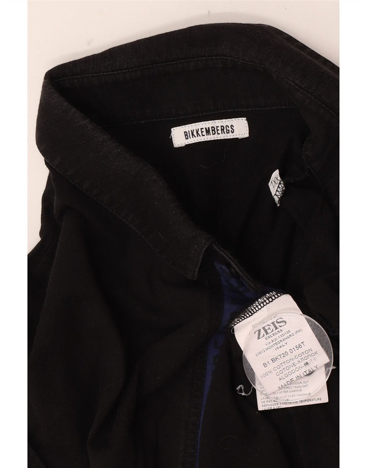 Bikkembergs Herren Poloshirt 2XL Schwarz Baumwolle