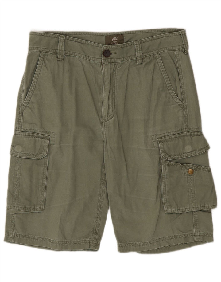 Timberland Herren Cargoshorts W30 Medium Khaki Baumwolle