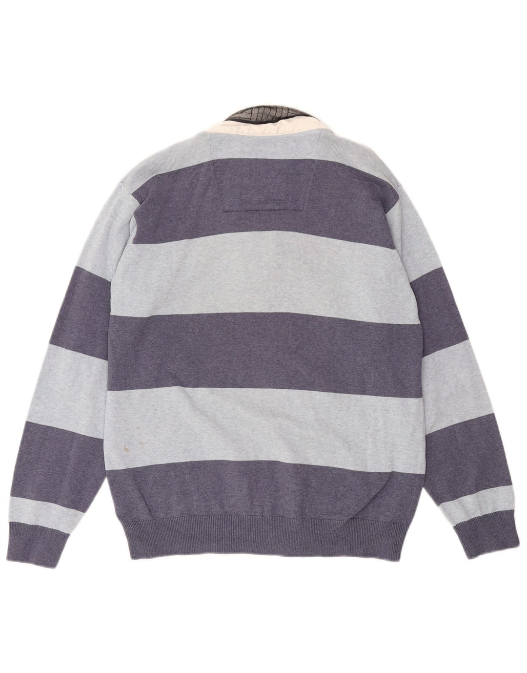 Marks & Spencer Herren Blue Harbour Rugby-Poloshirt Mittelblau gestreift