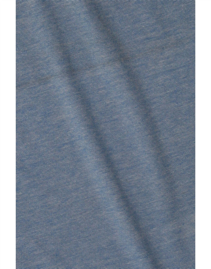 SUPERDRY Herren-Trägershirt aus mittelblauer Nadelstreifen-Baumwolle