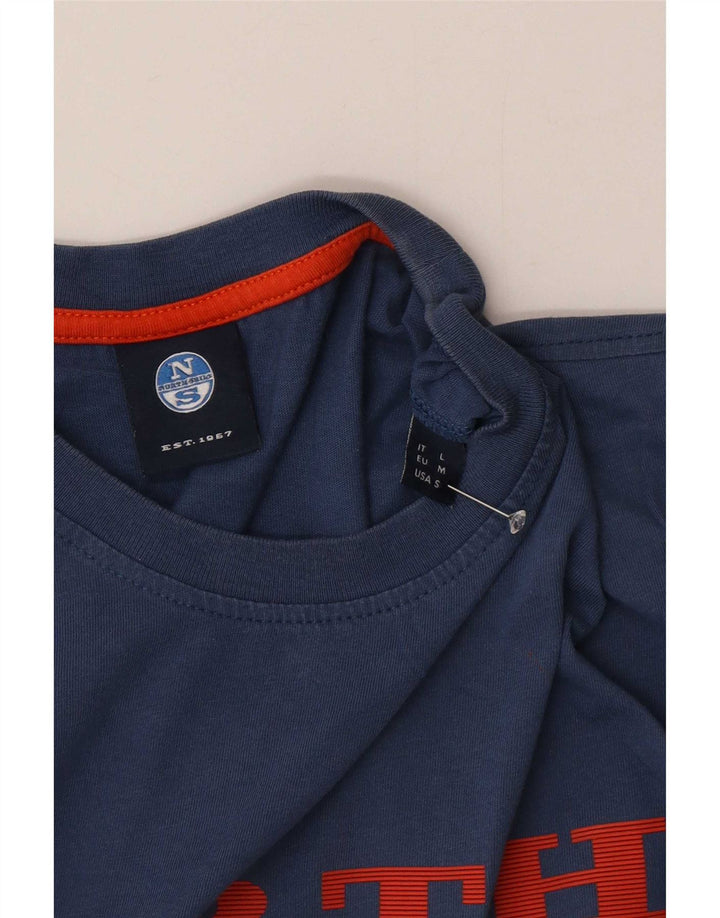 North Sails Herren-T-Shirt mit Grafik, mittelgroß, Marineblau