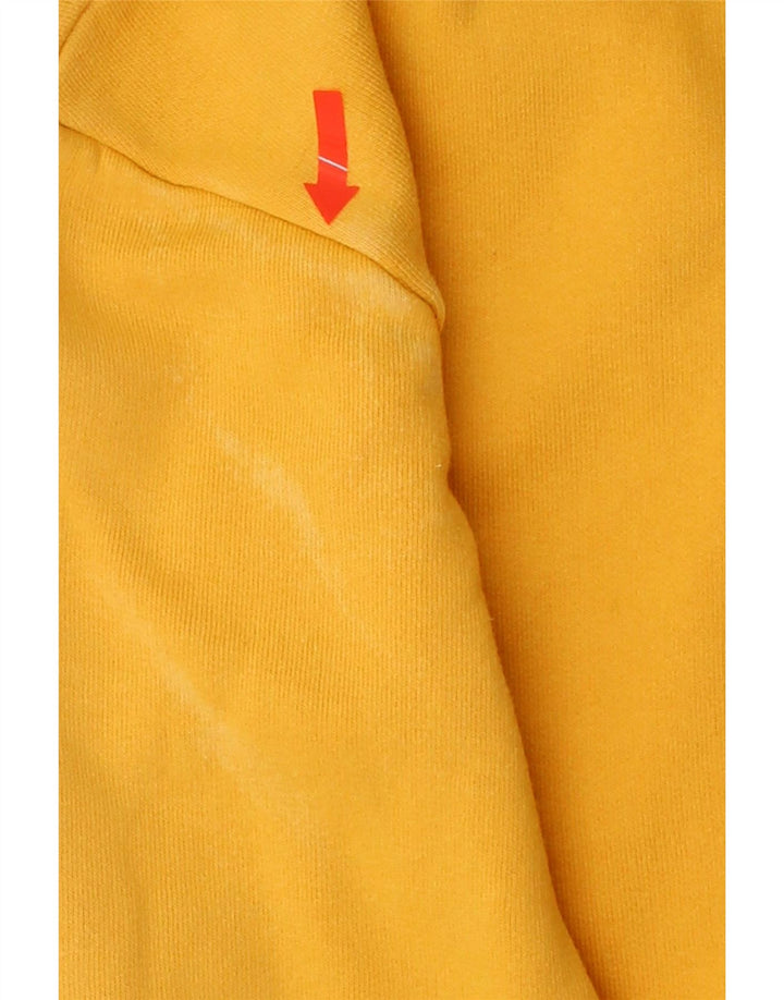 ZARA Womens Graphic Sweatshirt Jumper UK 14 Medium Yellow Cotton Vintage Zara and Second-Hand Zara from Messina Hembry 