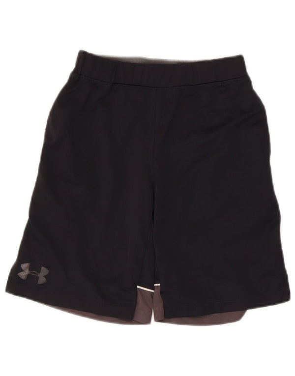 Under Armour Jungen-Sportshorts mit Grafik, 7–8 Jahre, Größe S, Schwarz, Farbblock