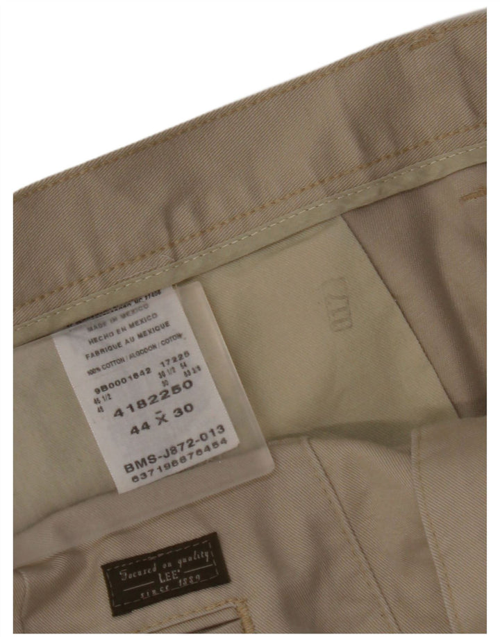 LEE Herren gerade Chinohose W44 L27 Beige Baumwolle