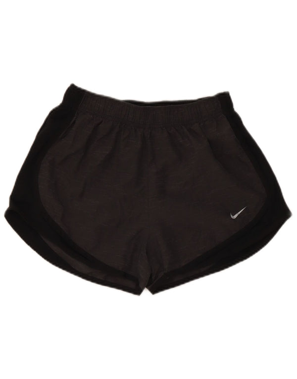 Nike Damen Sportshorts UK 8 Small Graues Colourblock-Polyester