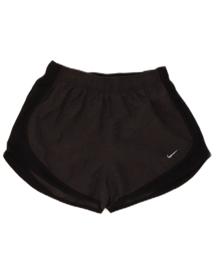 Nike Damen Sportshorts UK 8 Small Graues Colourblock-Polyester