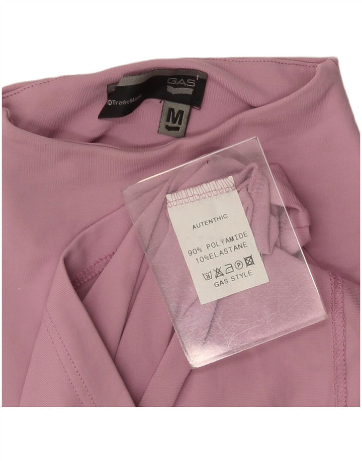 Gas Damen Top Langarm UK 12 Mittelrosa Polyamid
