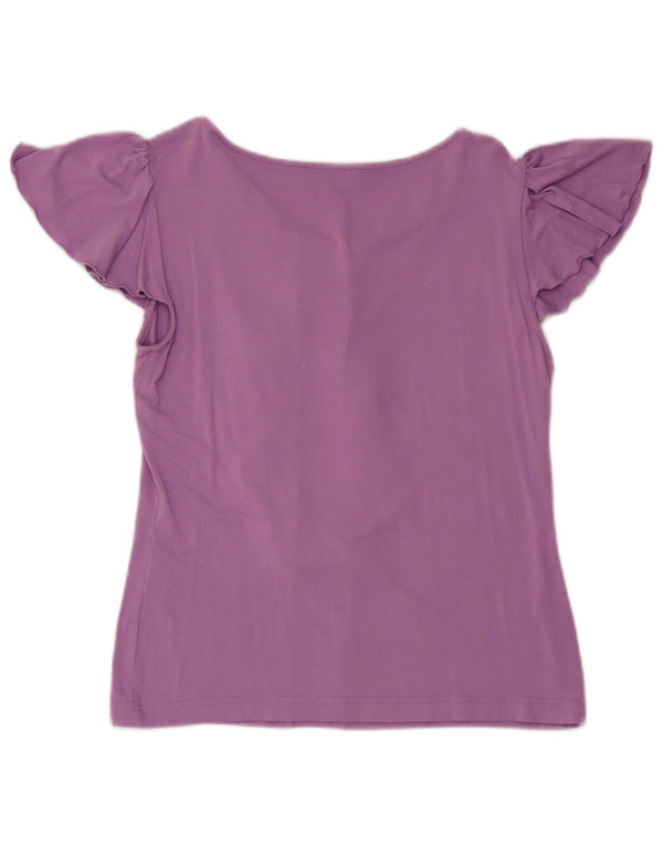 Luisa Spagnoli Damen T-Shirt Top UK 14 Large Lila